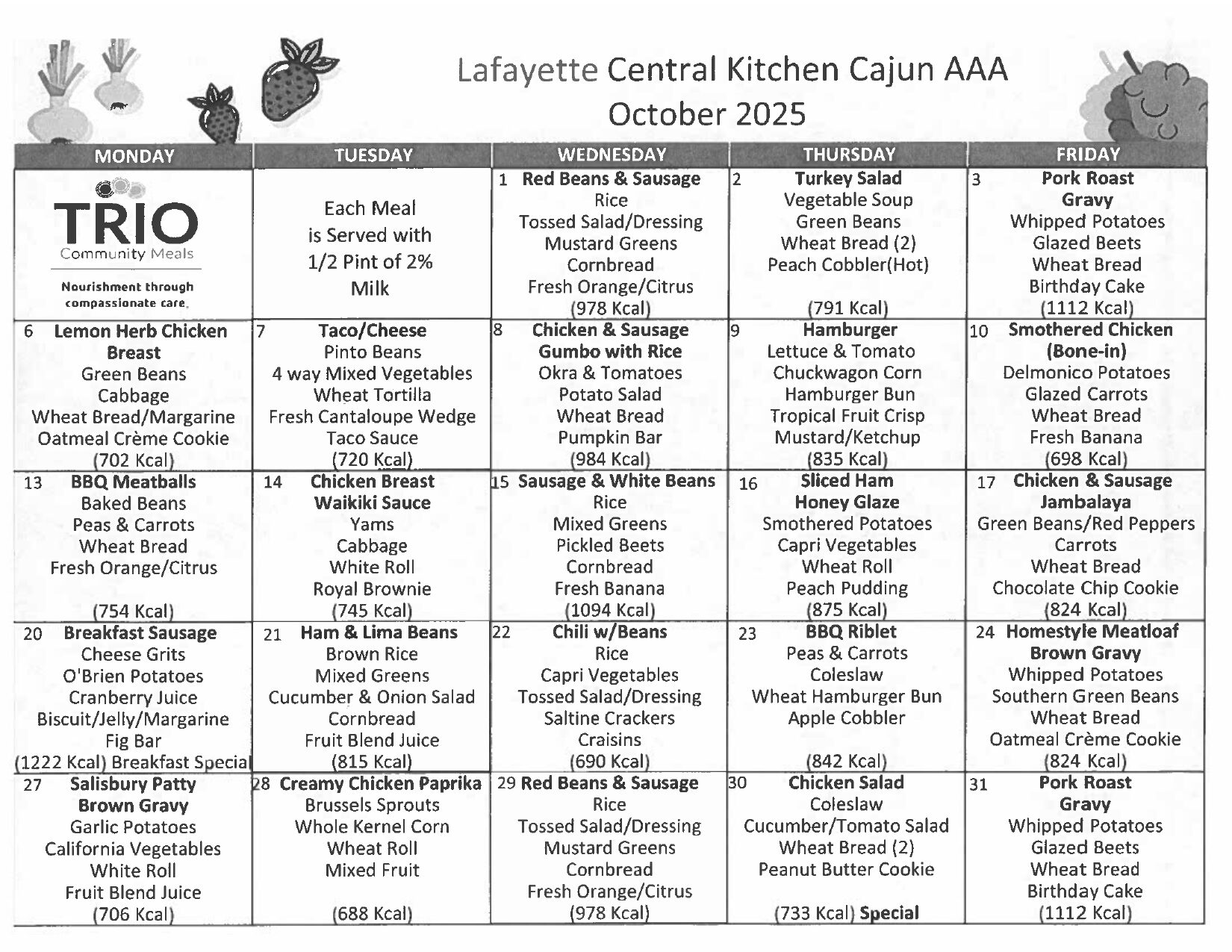 SMCOA Lunch Menu FY 2025_26 Congreate Meals_October_page-0001